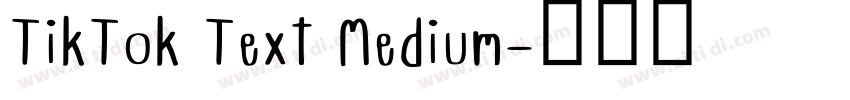 TikTok Text Medium字体转换